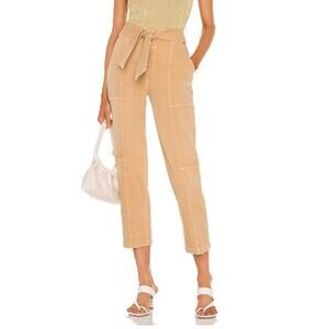 Johnathan Simkhai Henley Foldover Cropped Jeans Size 29 in Camel